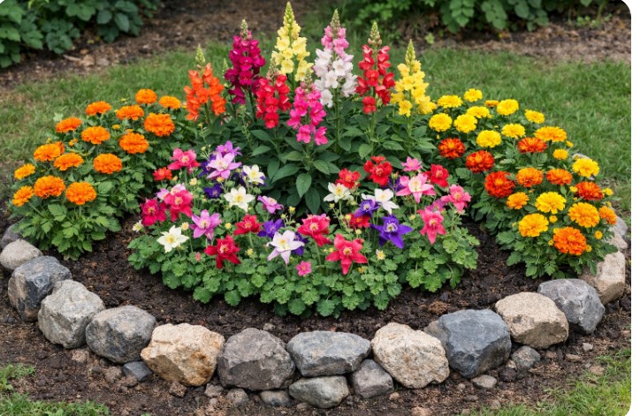 цветя камъни при катя и слави